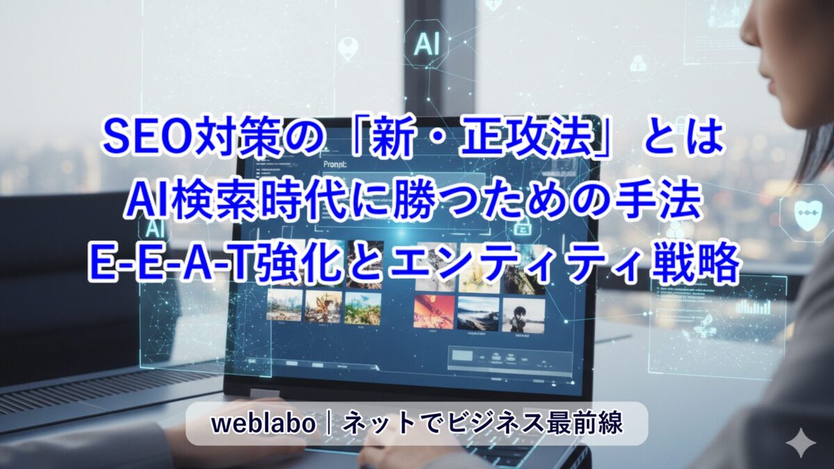 SEO対策の「新・正攻法」：AI検索時代に勝つためのE-E-A-T強化とエンティティ戦略