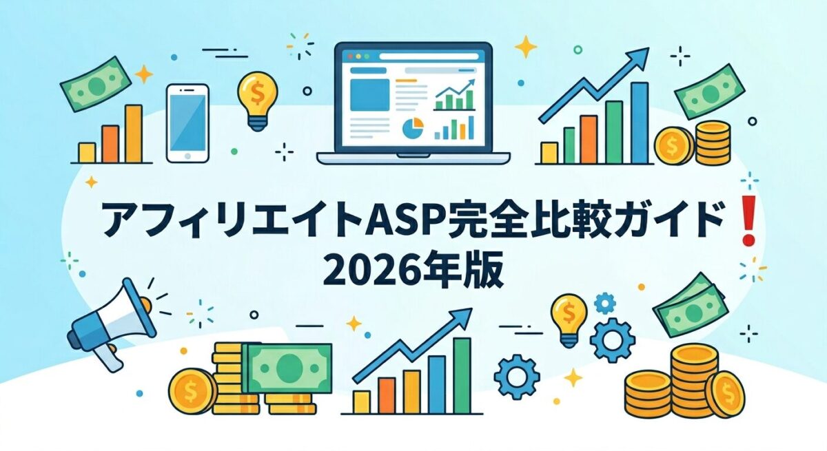 アフィリエイトASP比較ガイド2026のアイキャッチ画像