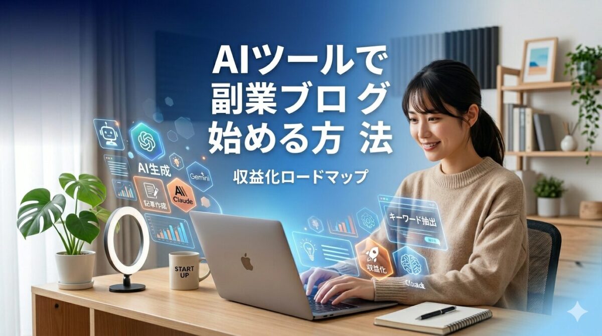 AIツールを使った副業ブログの始め方と収益化ロードマップ