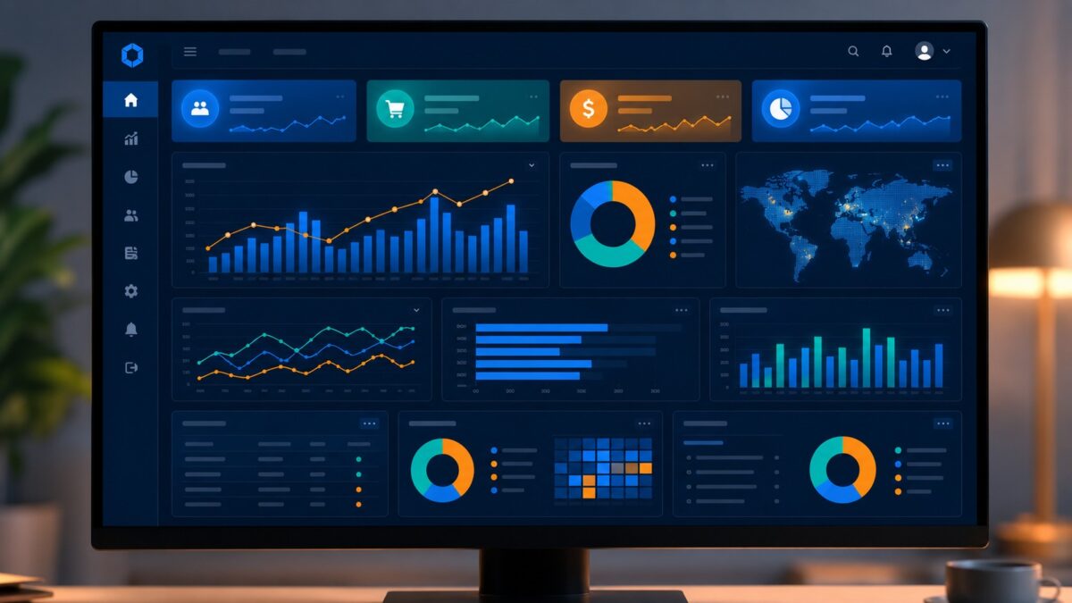 BIツールを活用したデータ分析ダッシュボードの制作事例イメージ