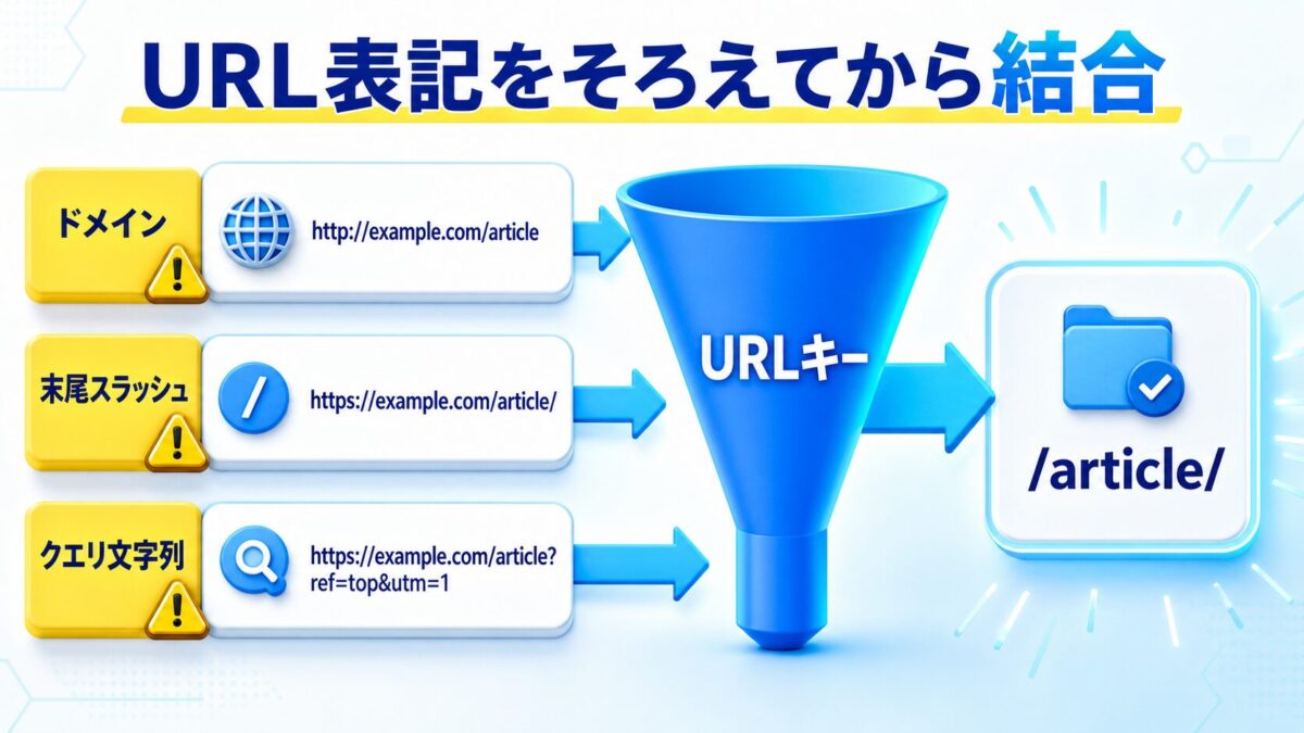 ドメイン、末尾スラッシュ、クエリ文字列の異なるURLをURLキーへ統一する流れ